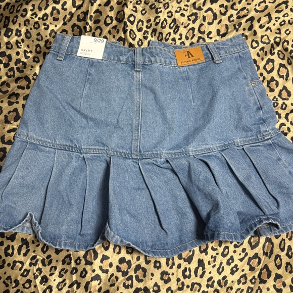 Flying Angel Denim Y2K Skirt - Size 9 - Medium Wash - Picture 2 of 2